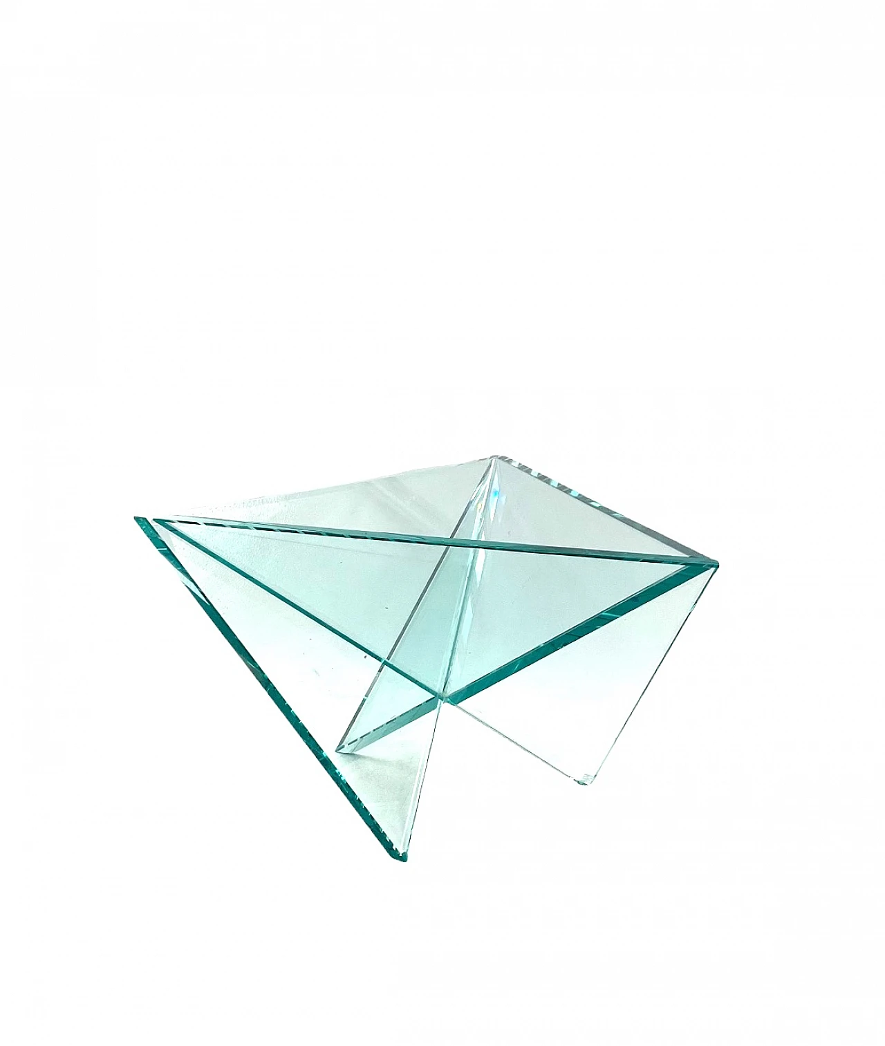 Postmodern molded glass centerpiece by RSVP, 1980s 5