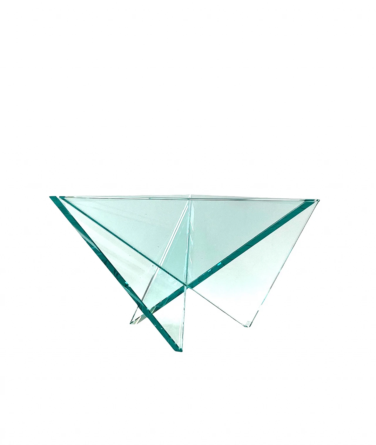 Postmodern molded glass centerpiece by RSVP, 1980s 6