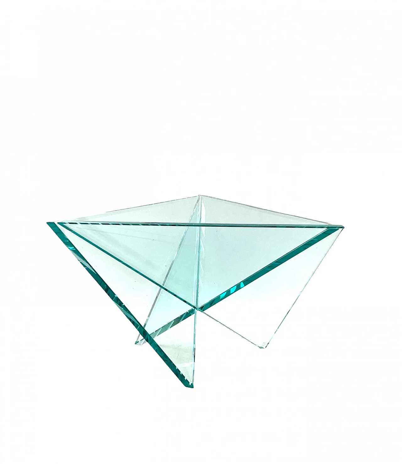 Postmodern molded glass centerpiece by RSVP, 1980s 7