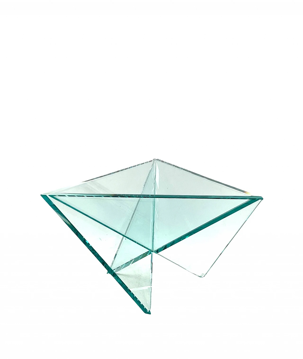 Postmodern molded glass centerpiece by RSVP, 1980s 8