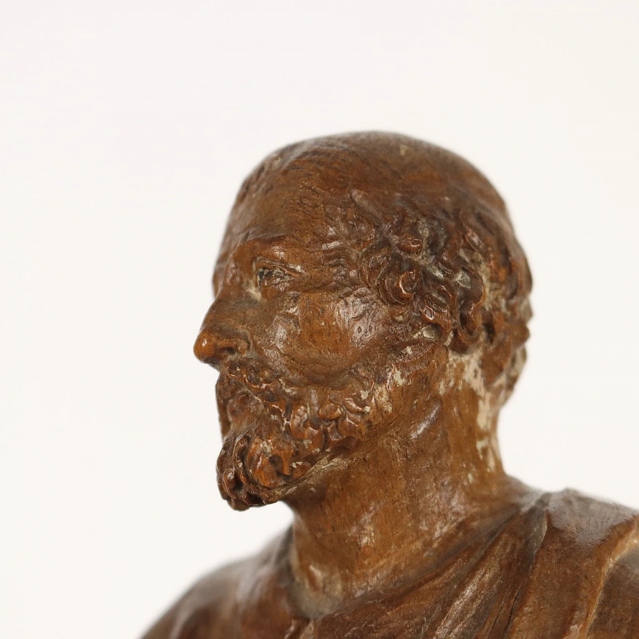 Philosopher, wooden sculpture, 18th century 3