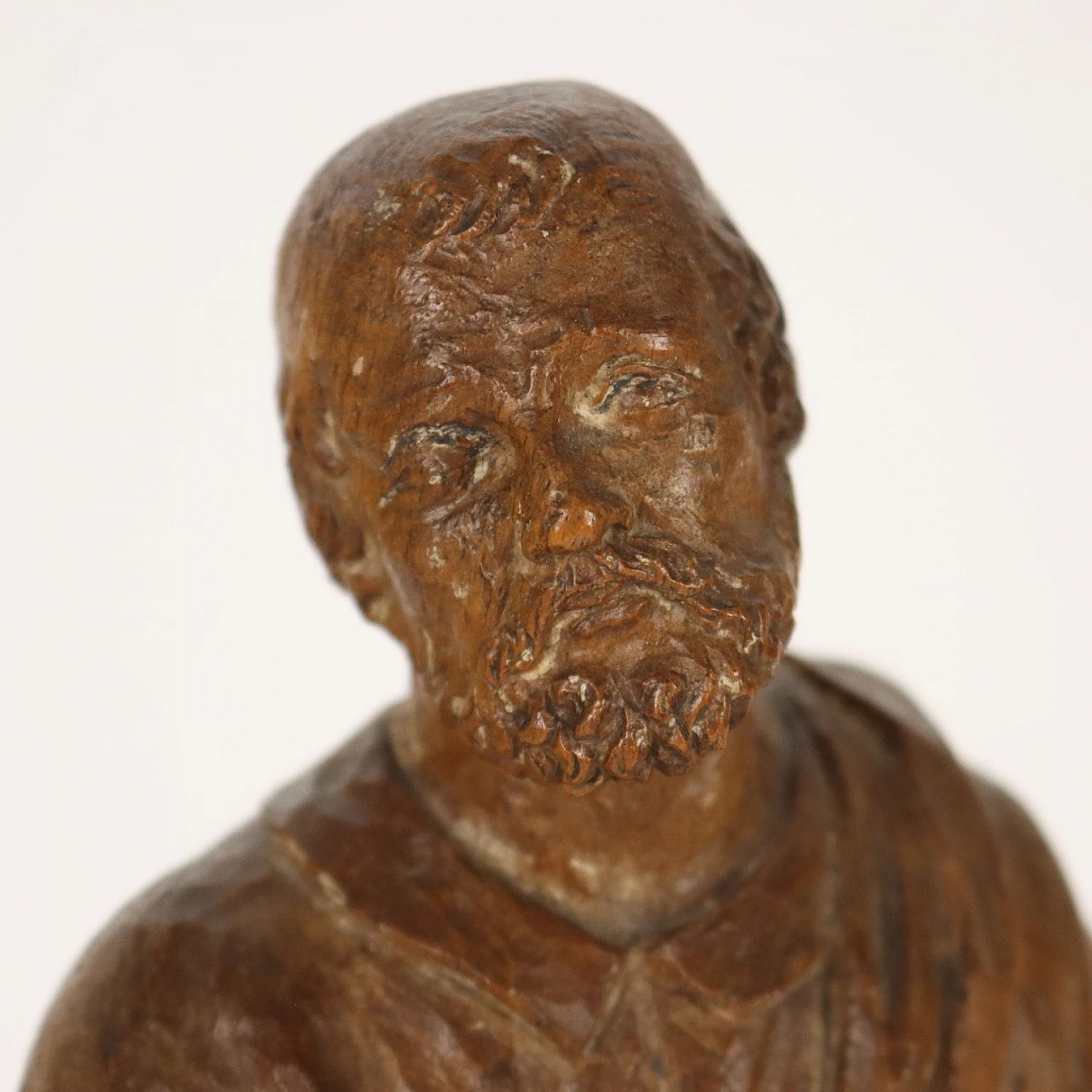 Philosopher, wooden sculpture, 18th century 4