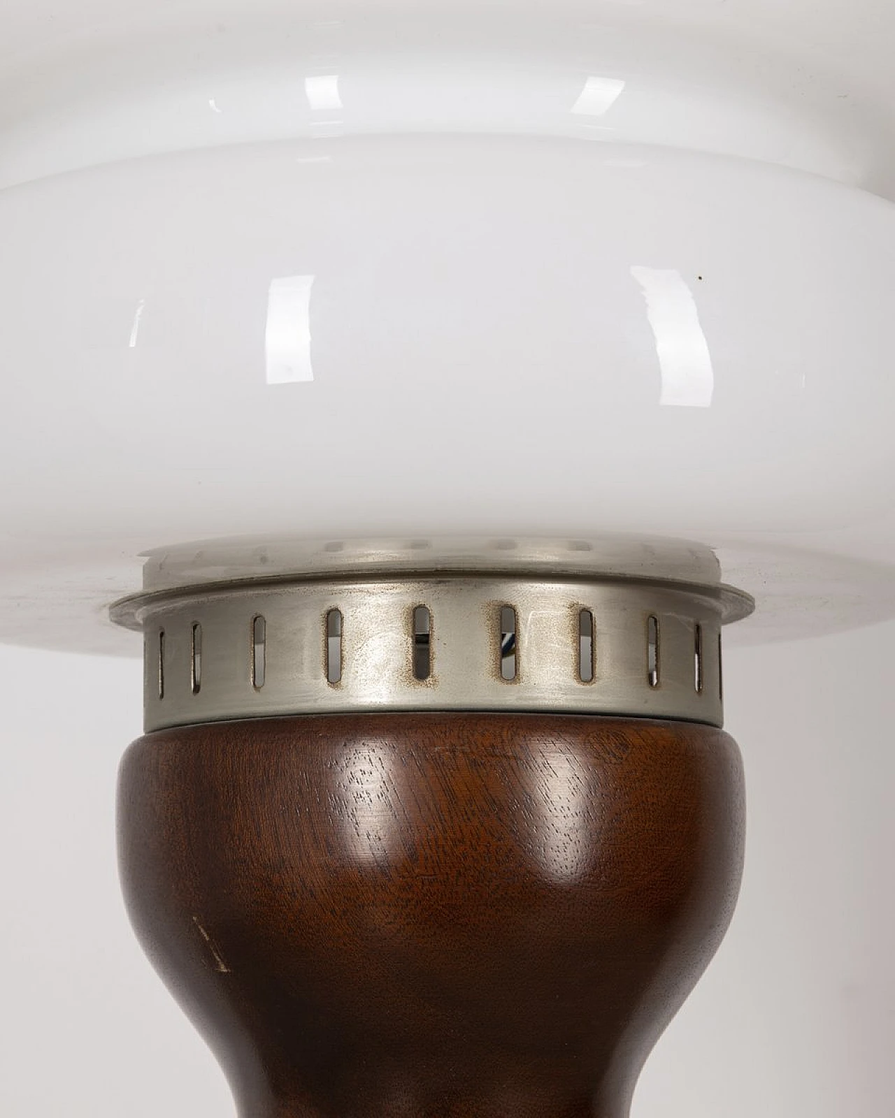 Floor lamp in wood and glass, 1970s 3