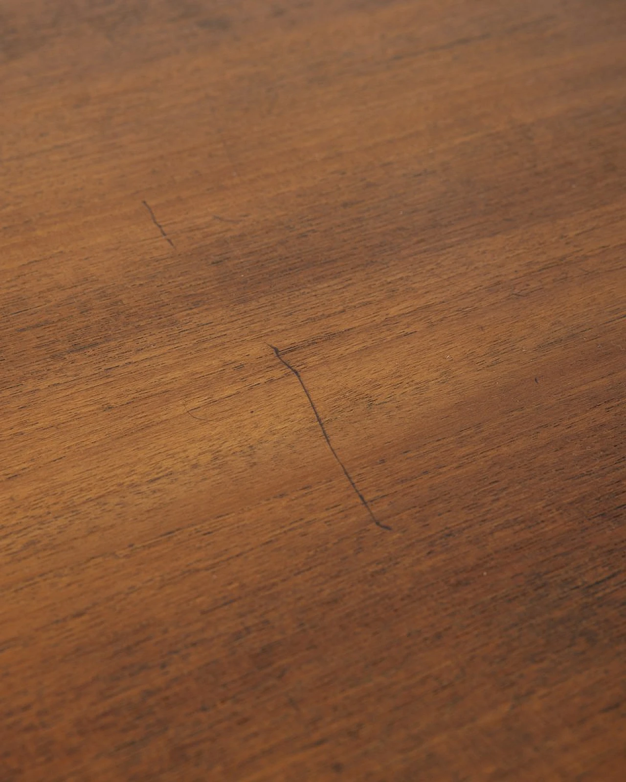 Tavolo vintage in metallo e legno, Italia, anni '60 8
