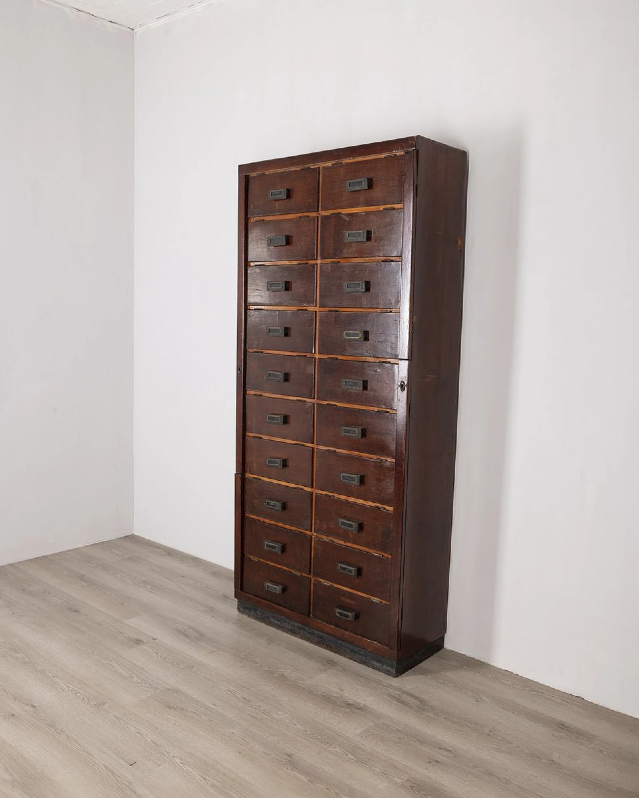 Portadocumenti in legno in stile industriale, anni '50 1