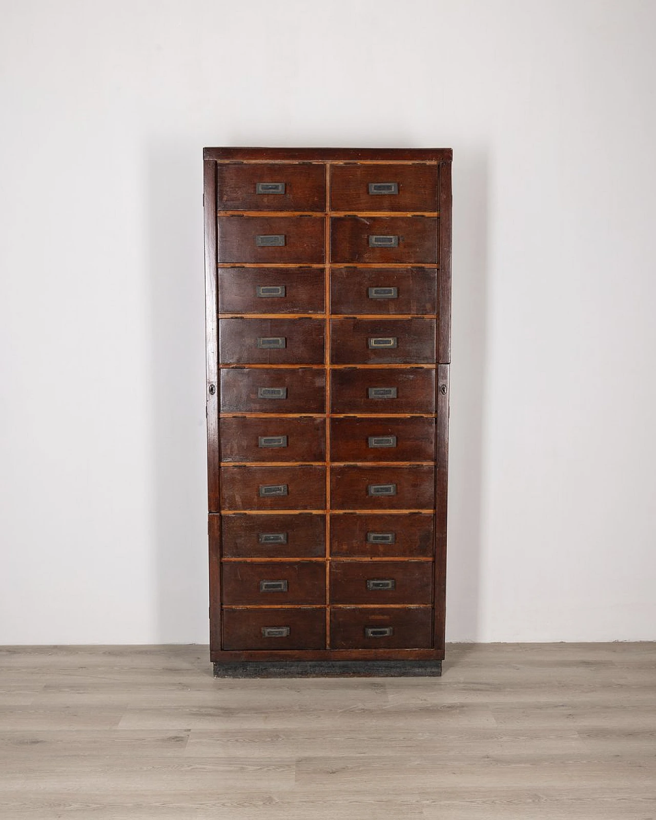 Portadocumenti in legno in stile industriale, anni '50 2