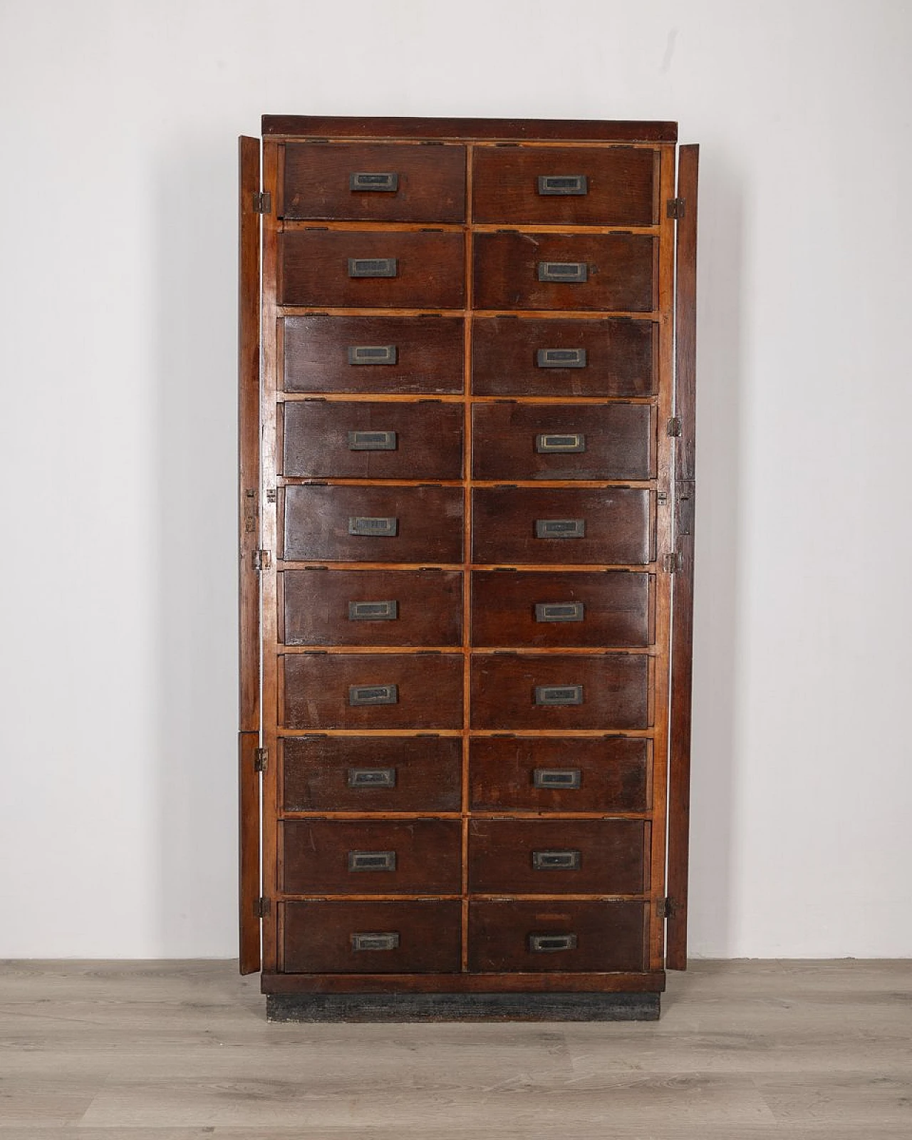 Portadocumenti in legno in stile industriale, anni '50 3