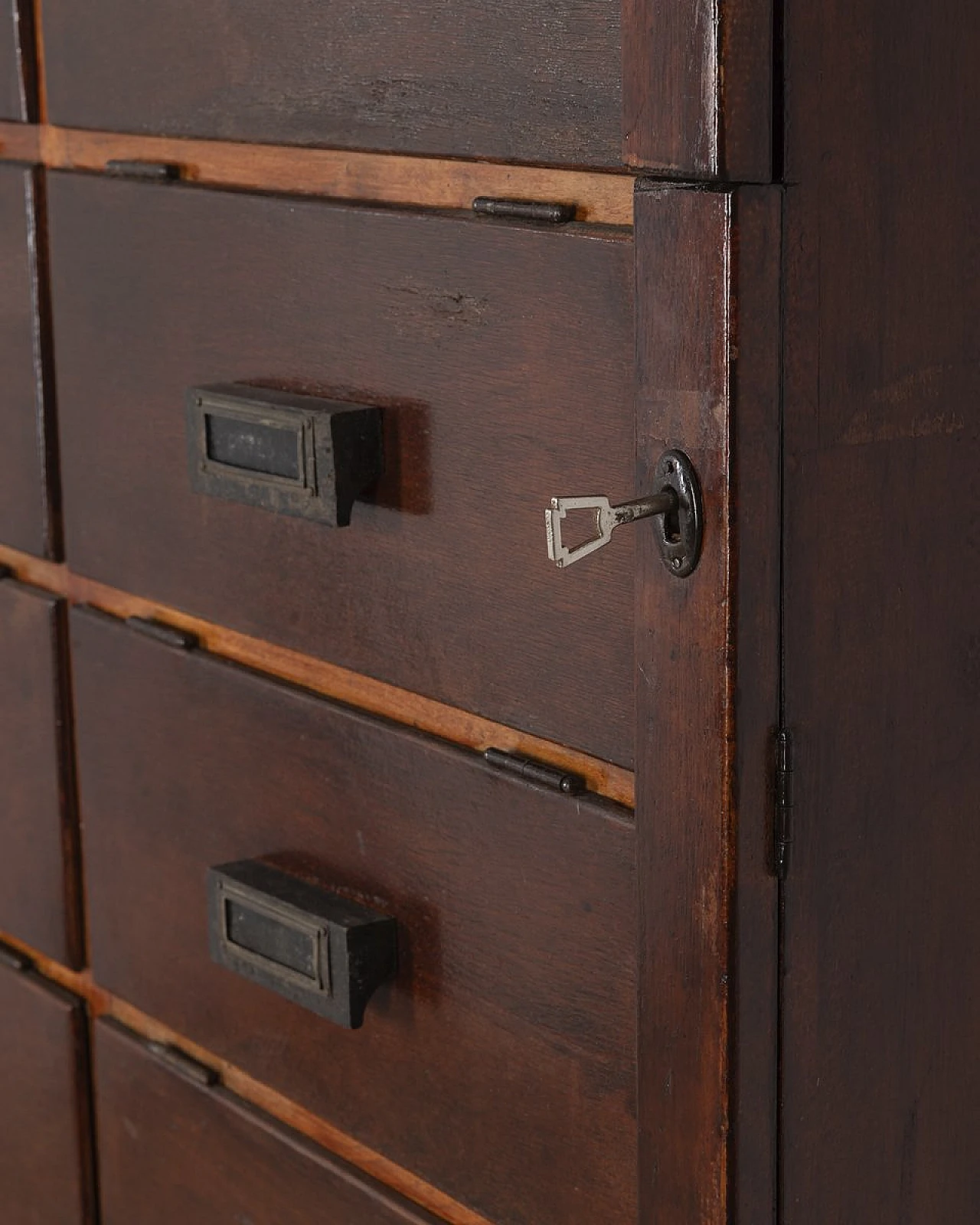 Portadocumenti in legno in stile industriale, anni '50 4