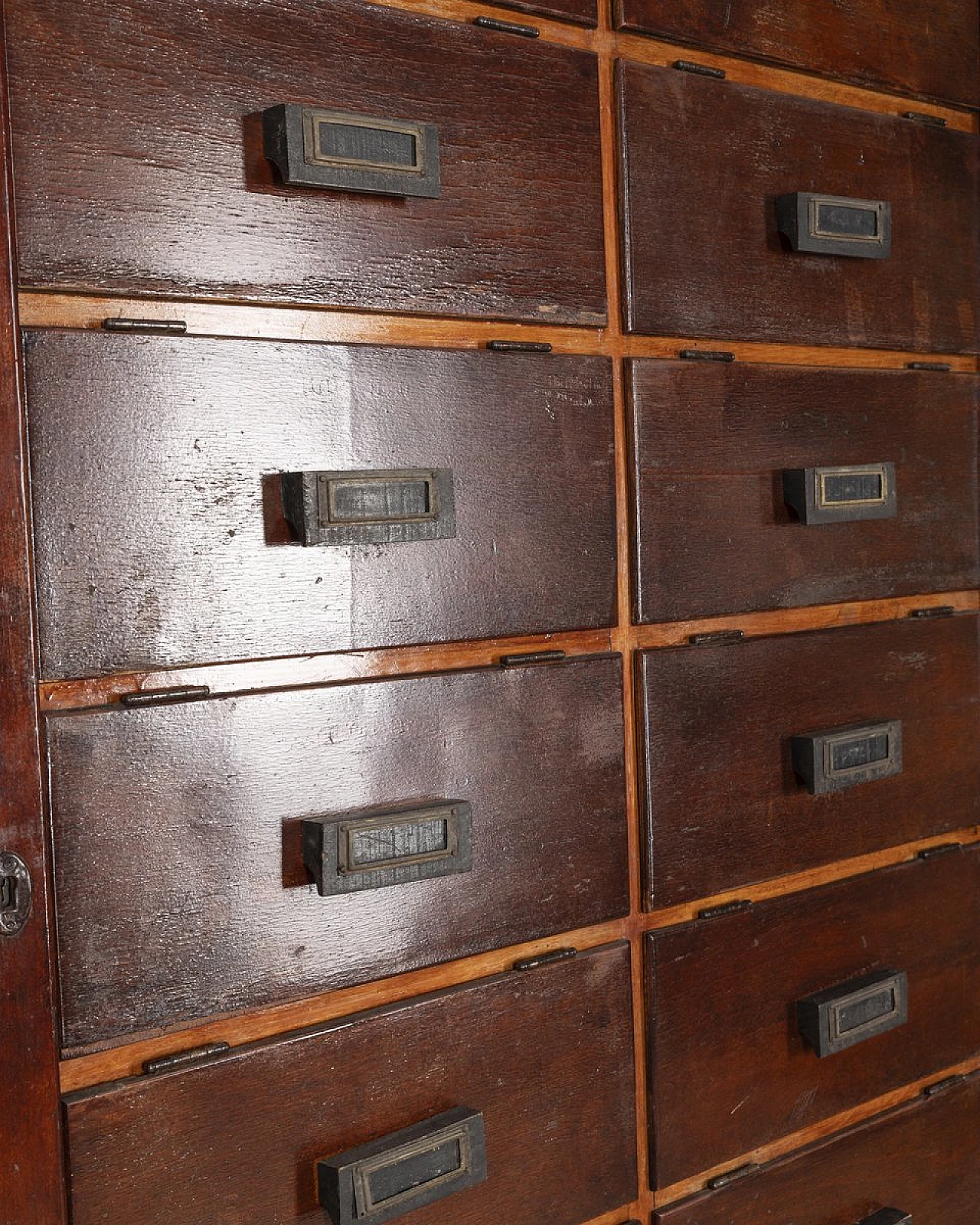 Portadocumenti in legno in stile industriale, anni '50 6