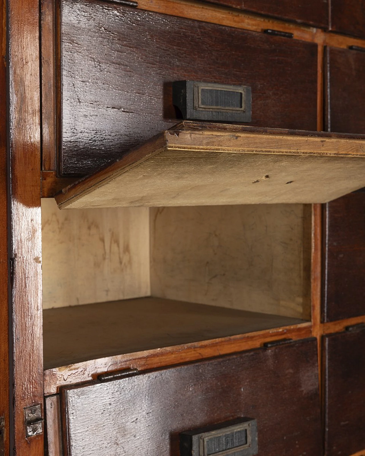 Portadocumenti in legno in stile industriale, anni '50 10