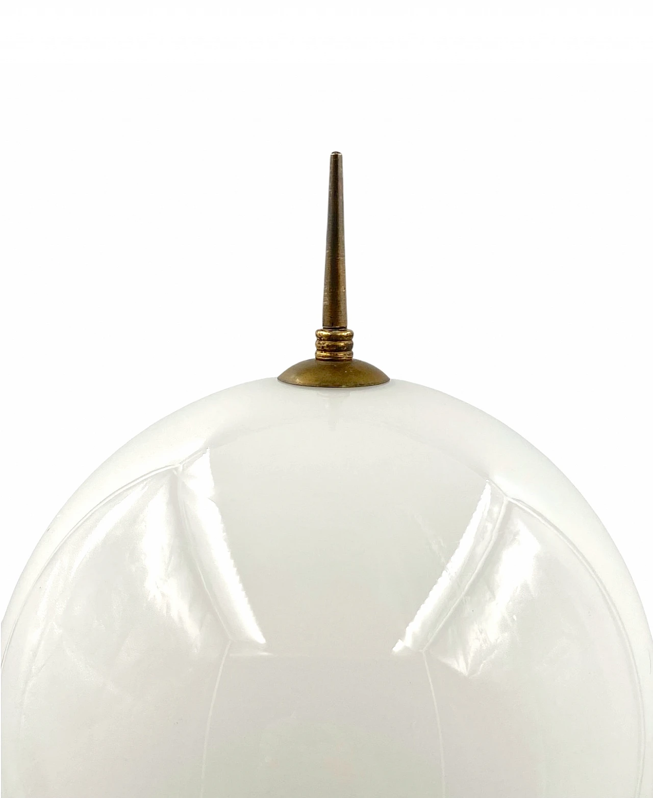 Mid-Century tripod brass table lamp, Lumi Italy 1950s 6