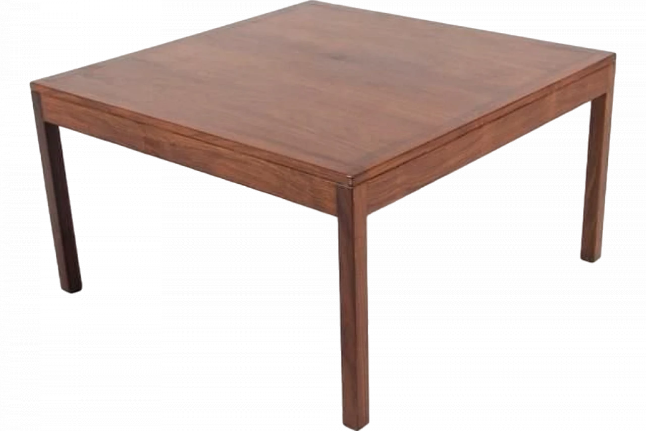 Danish Walnut Coffee Table, 1960s 10