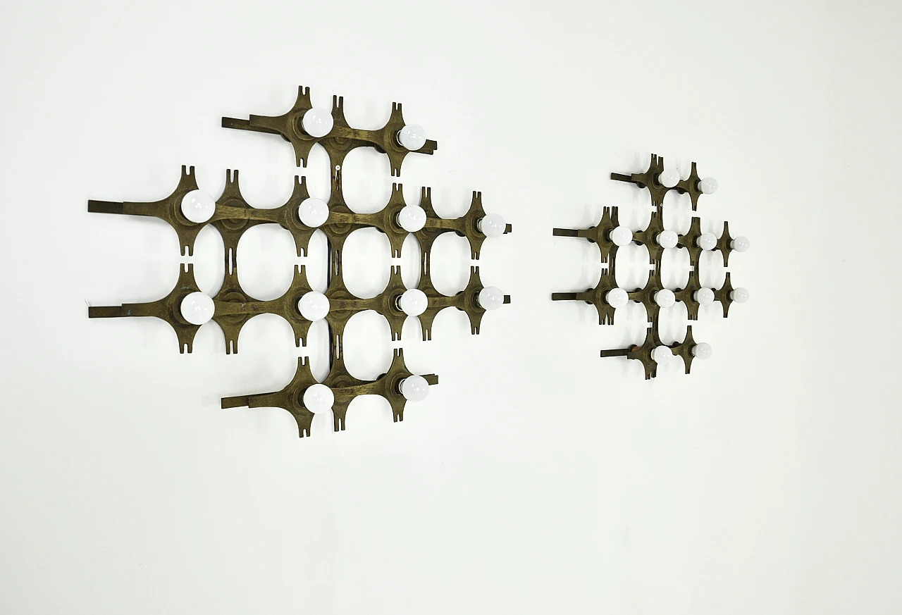 Coppia di lampade da parete di Fantoni, anni '60 3