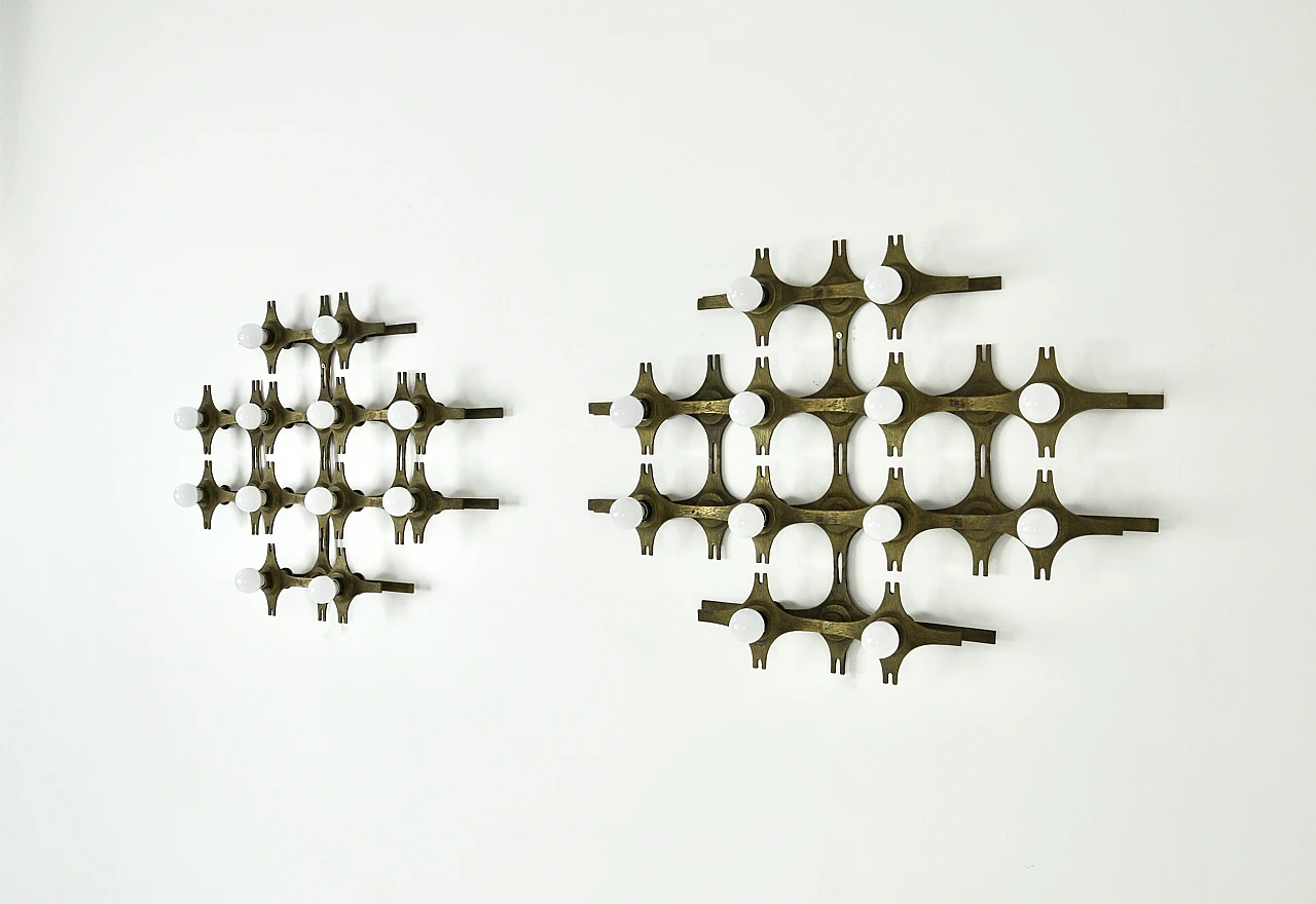 Coppia di lampade da parete di Fantoni, anni '60 5