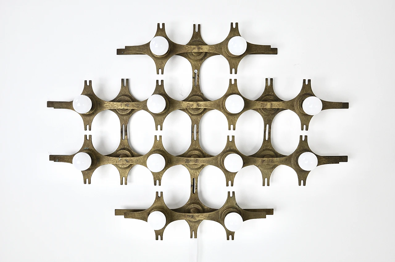 Coppia di lampade da parete di Fantoni, anni '60 8