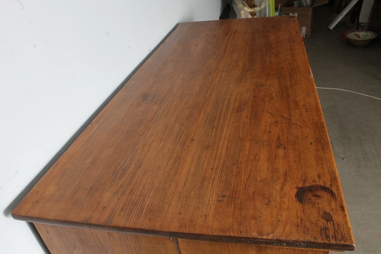 Cassettone comò Toscano in legno massello rustico, metà '800 5