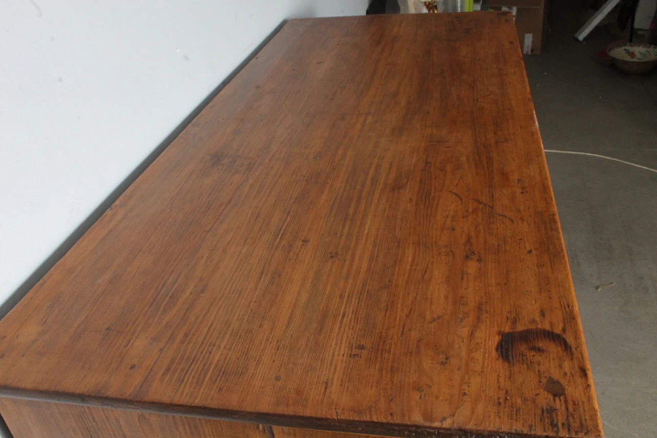 Cassettone comò Toscano in legno massello rustico, metà '800 6