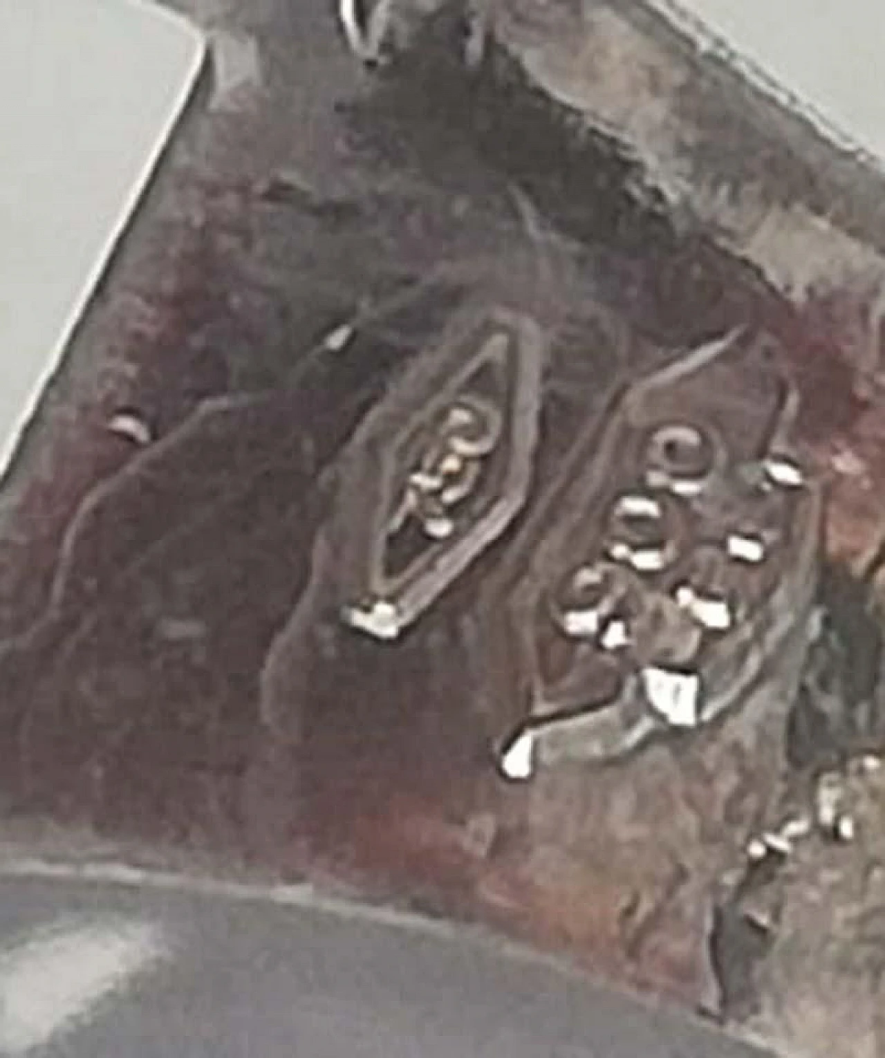 Orecchini con diamanti, rubini, perle, platino e oro, anni '70 6