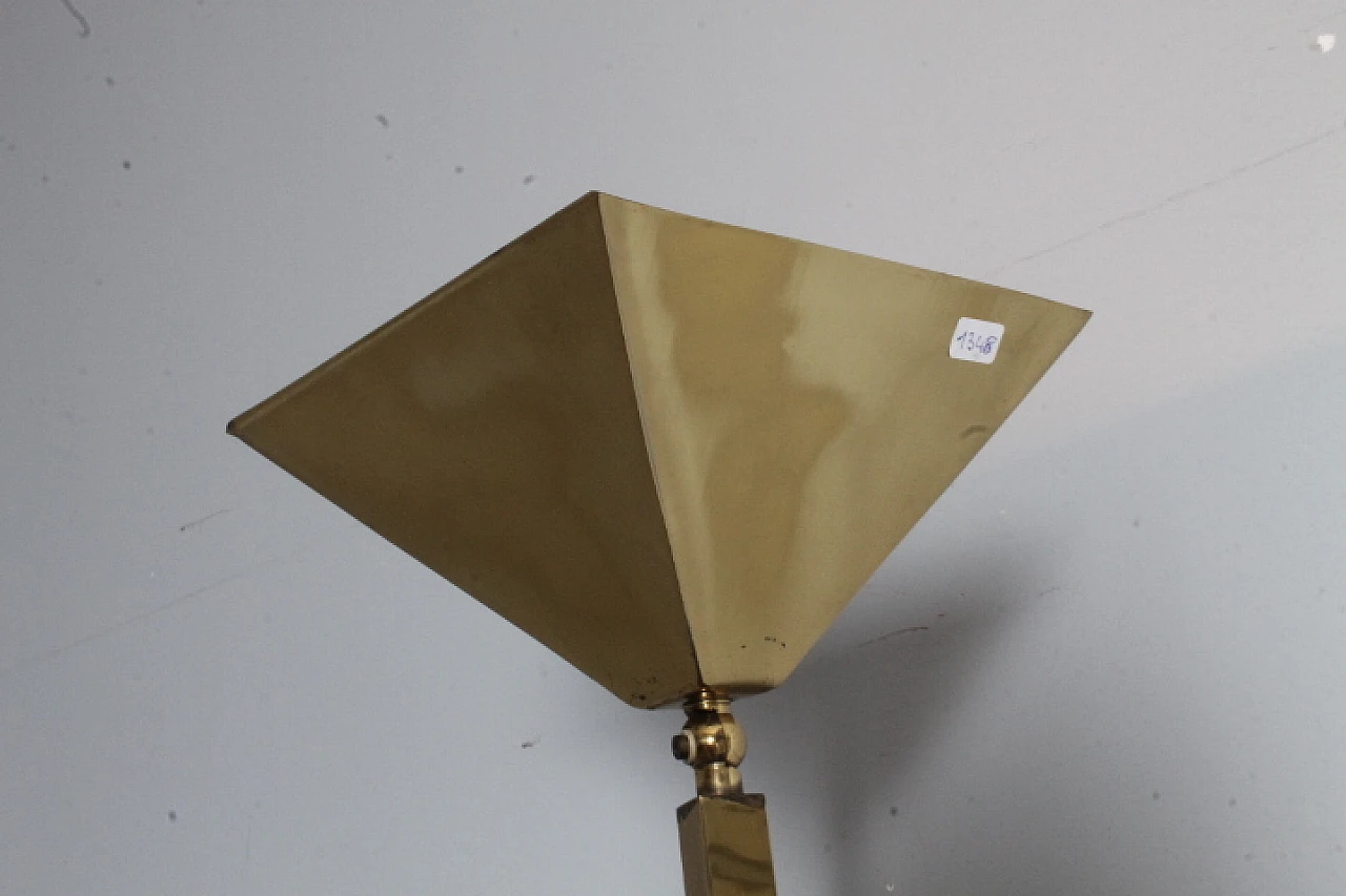 Gold chromed brass lamp, 70s 3