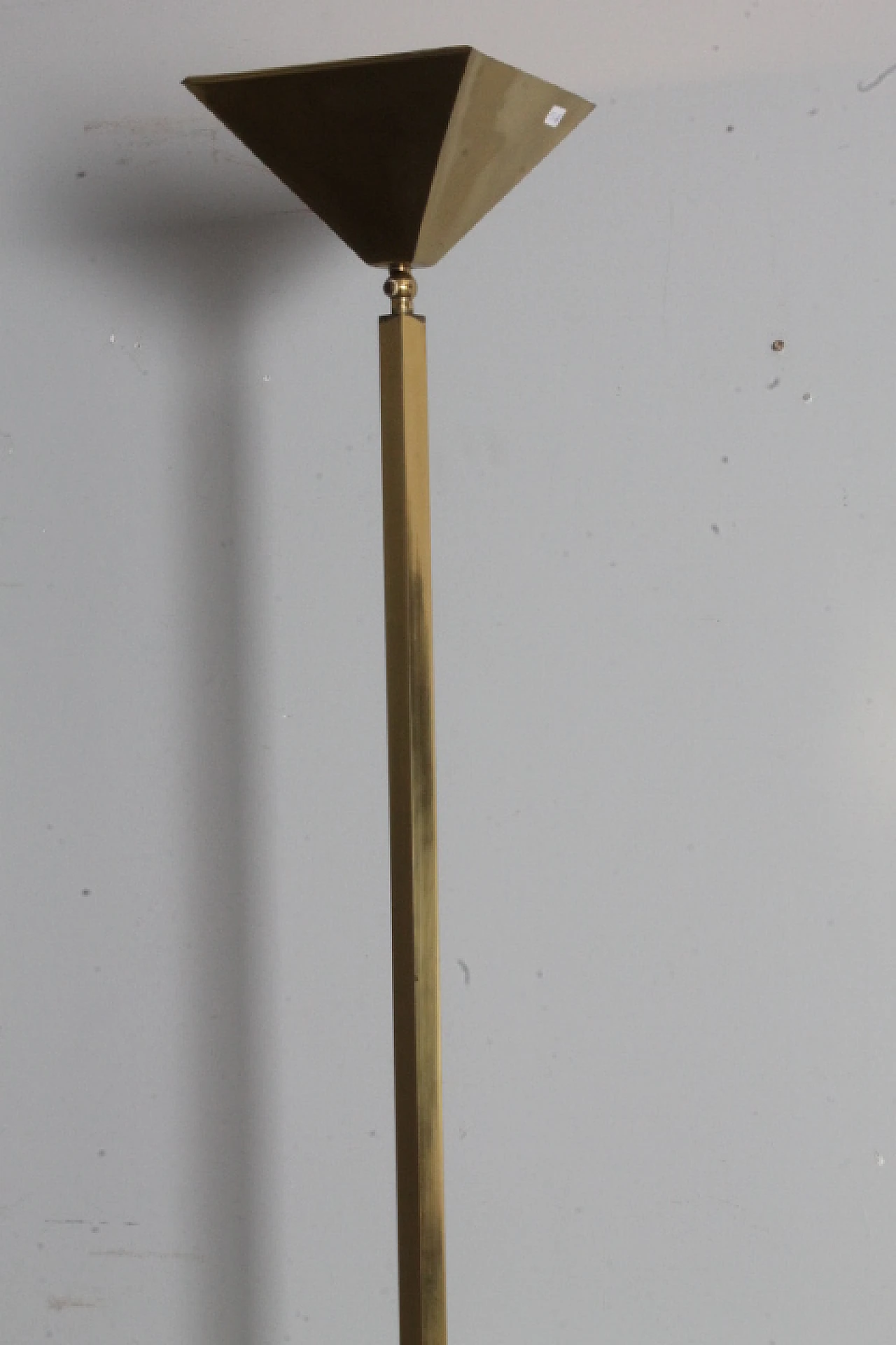 Gold chromed brass lamp, 70s 4