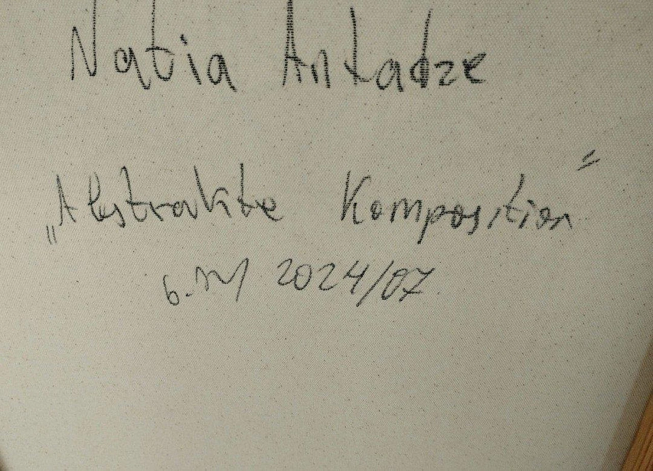 Abstrakte Kompostiion, acrylic on canvas by Natia Antadze, 2000s 7