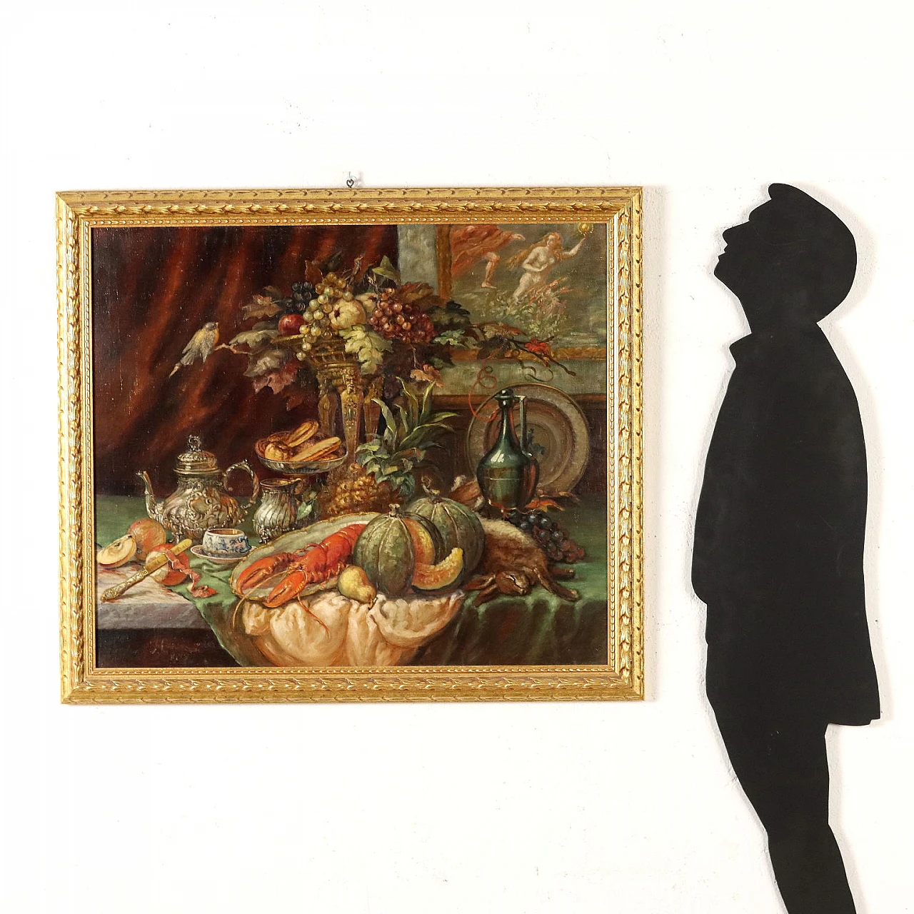 Still life with fruit, lobster and hare, oil on canvas, 1927 2
