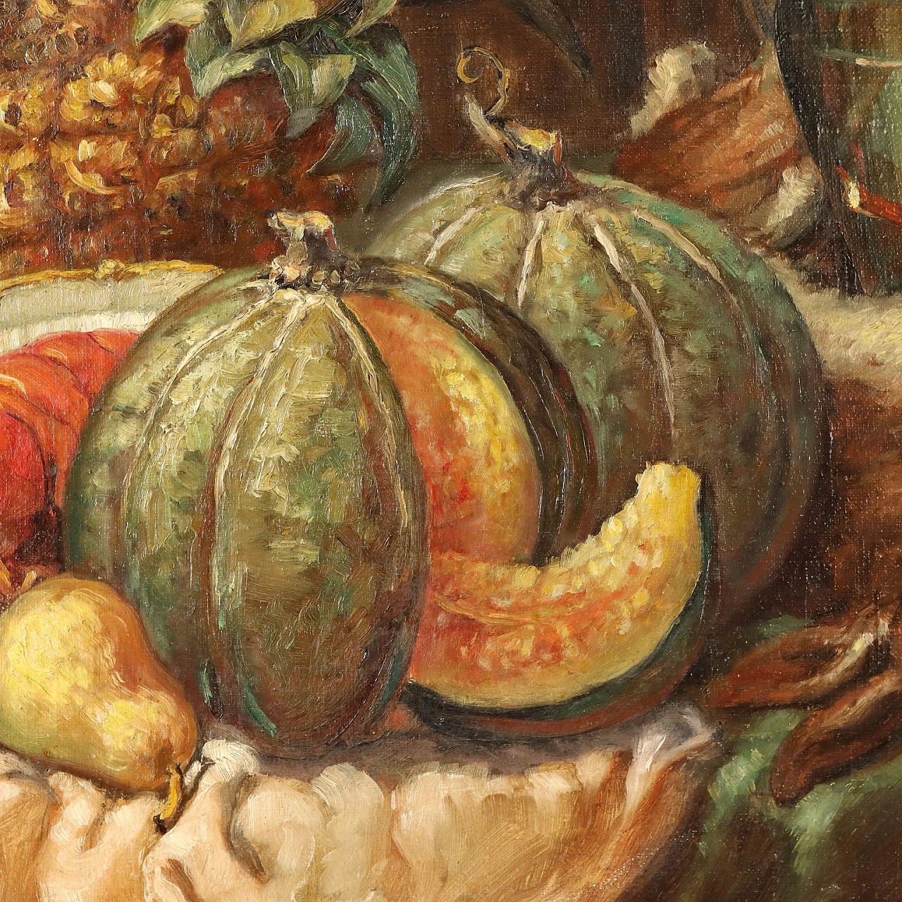 Still life with fruit, lobster and hare, oil on canvas, 1927 3