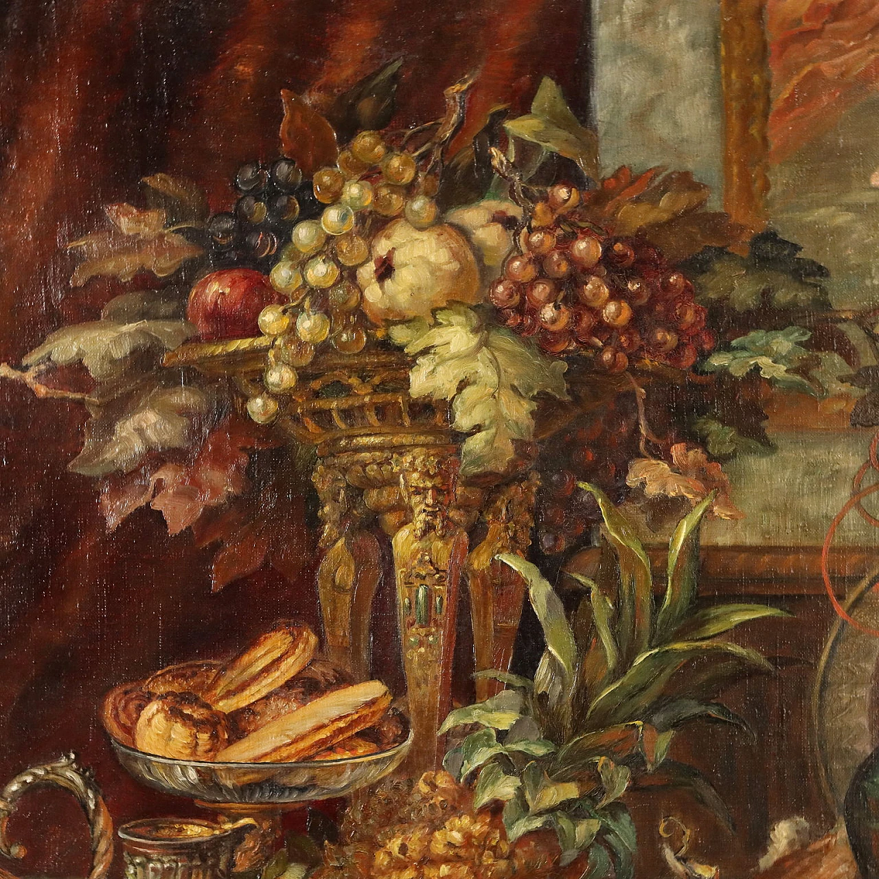 Still life with fruit, lobster and hare, oil on canvas, 1927 4