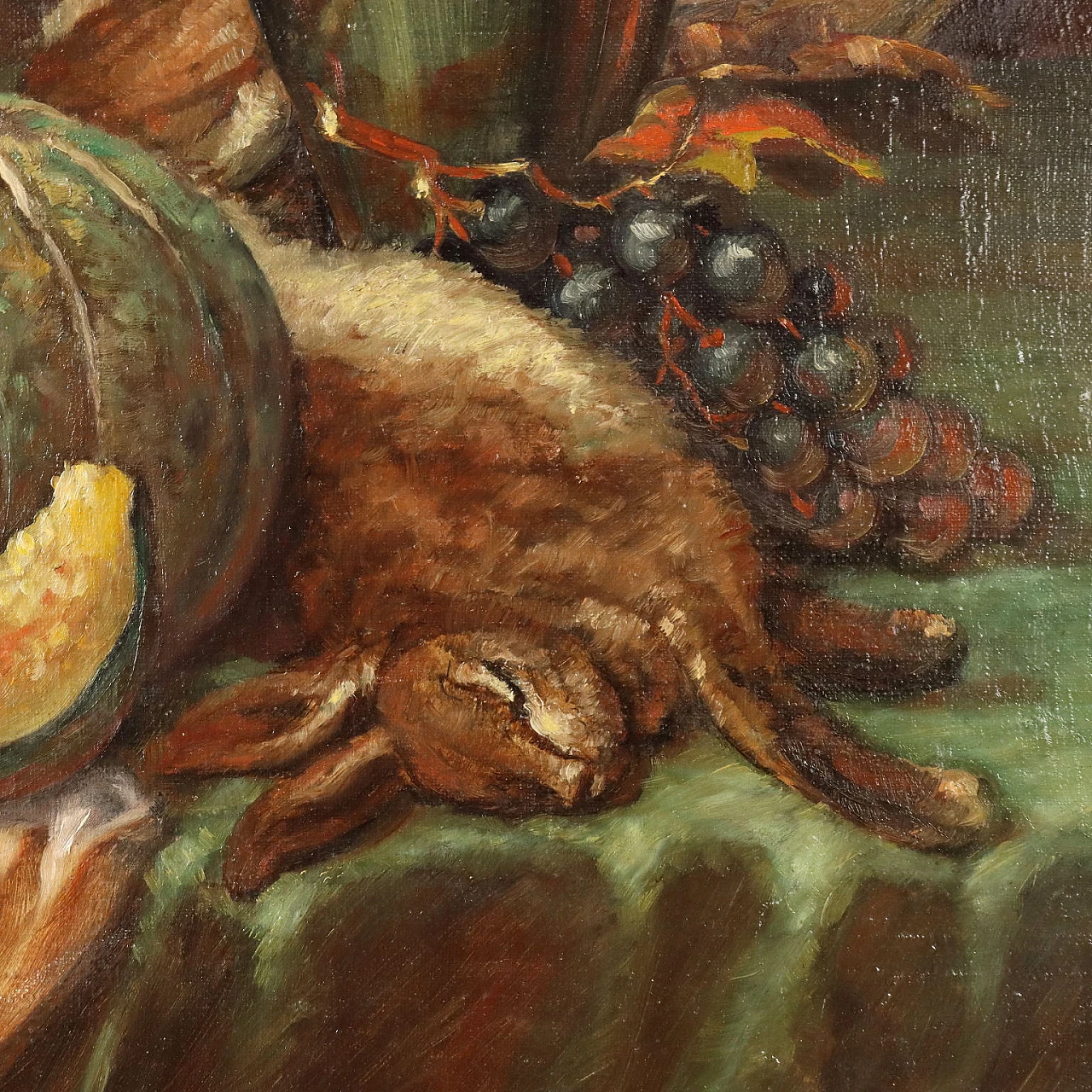 Still life with fruit, lobster and hare, oil on canvas, 1927 5