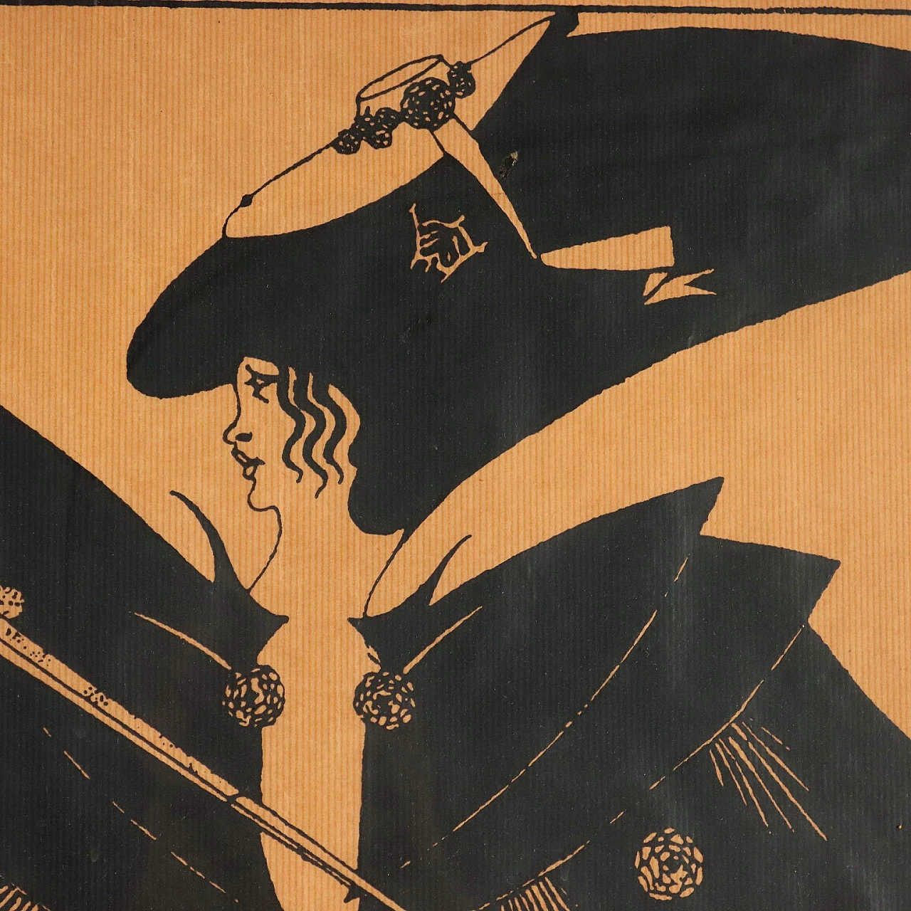 Aubrey Beardsley, The Black Cape, lithography, 1950s 3
