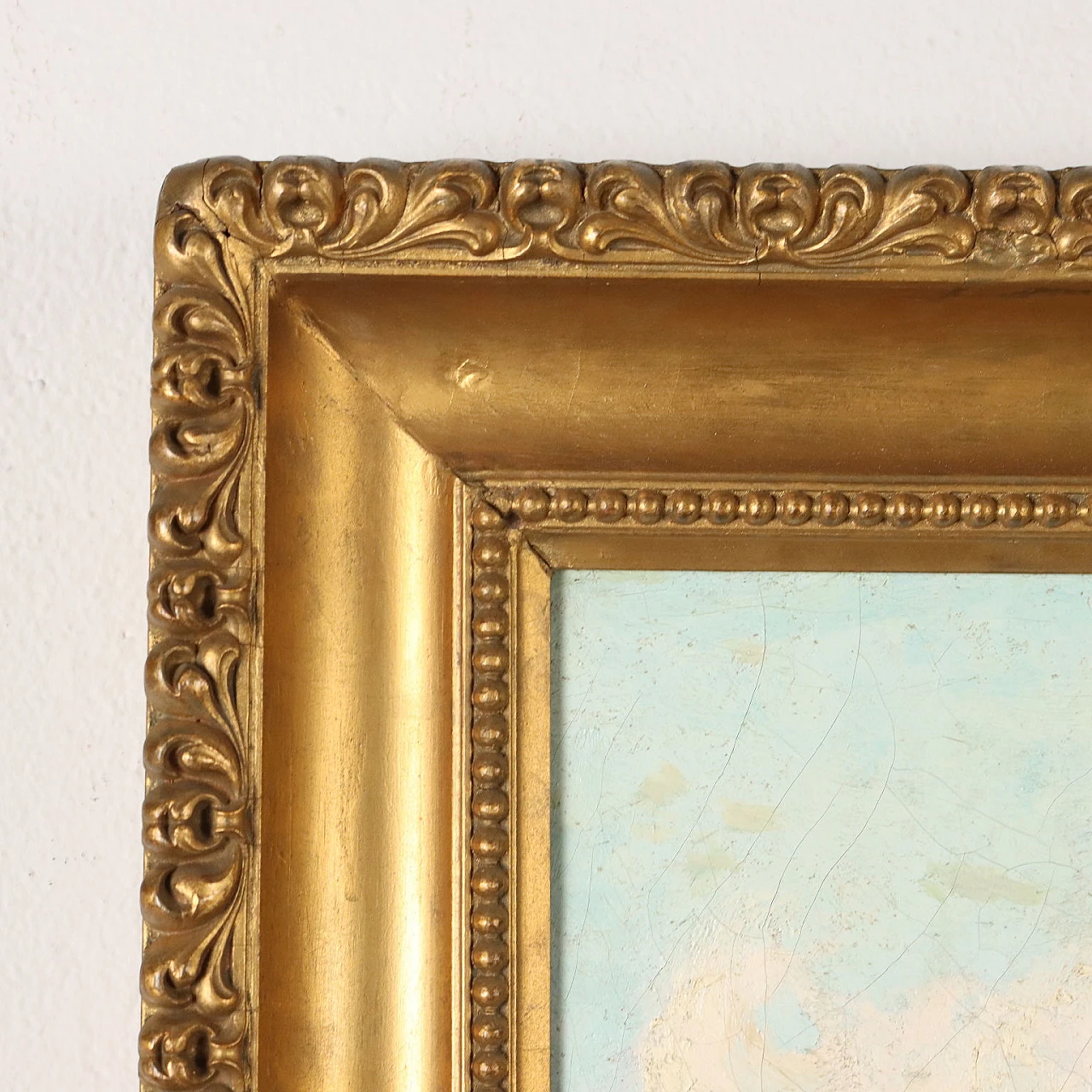 Oscar Casali, Alpine pasture with cows, oil on canvas, 19th century 9