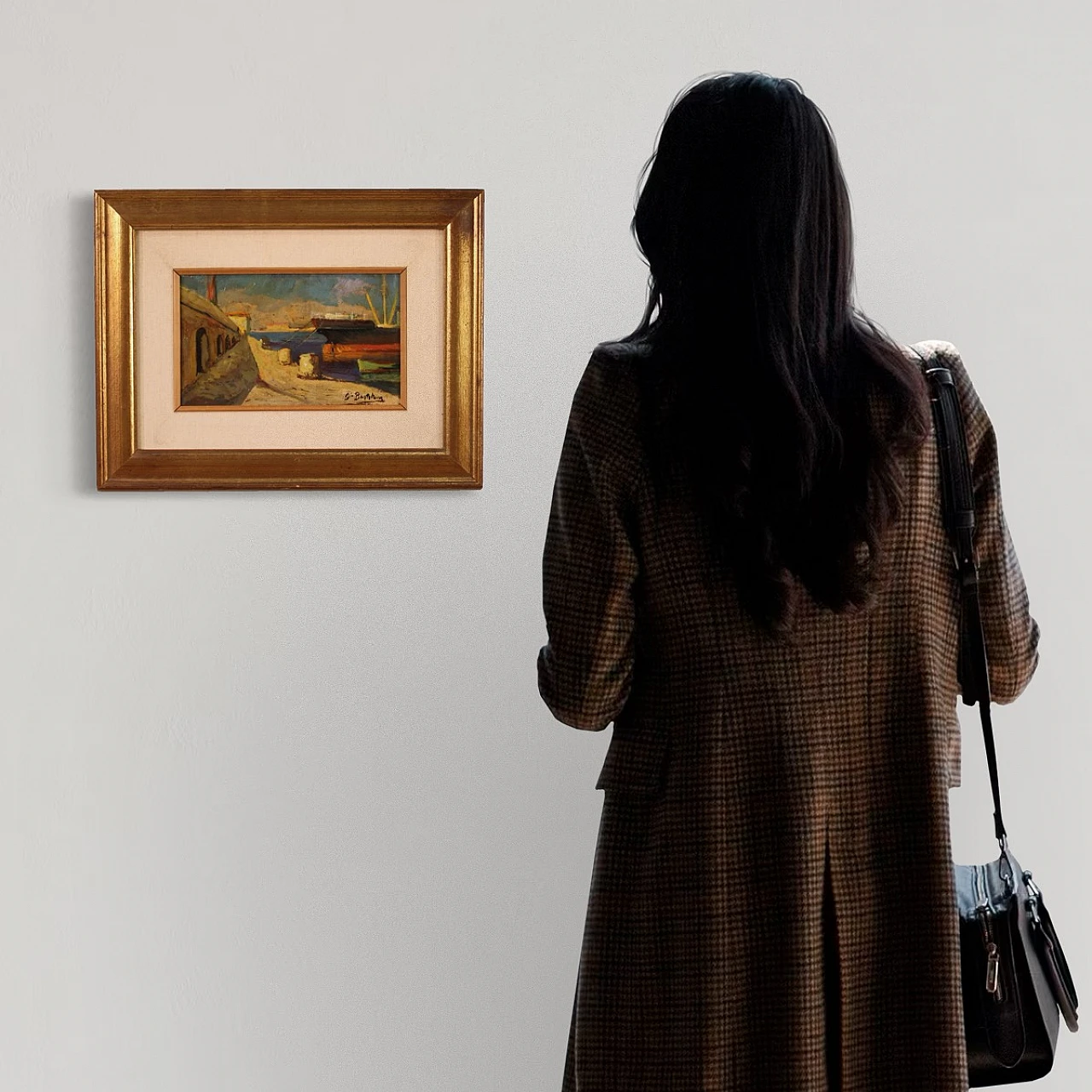 Painting signed Giovanni Bartolena from the 20th century 2