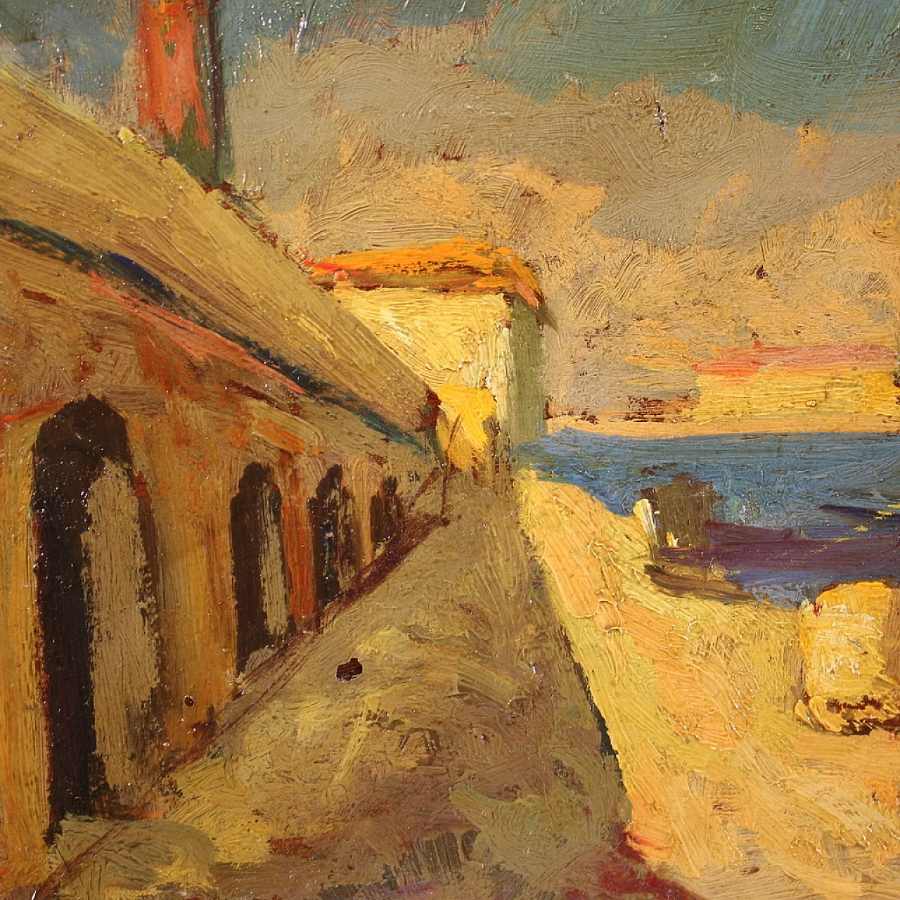 Painting signed Giovanni Bartolena from the 20th century 3