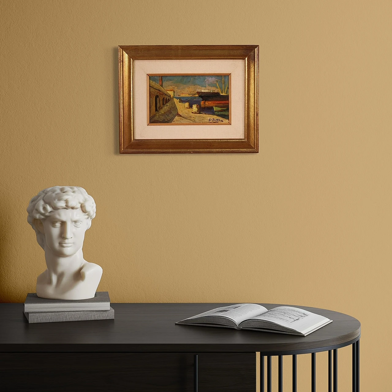 Painting signed Giovanni Bartolena from the 20th century 8