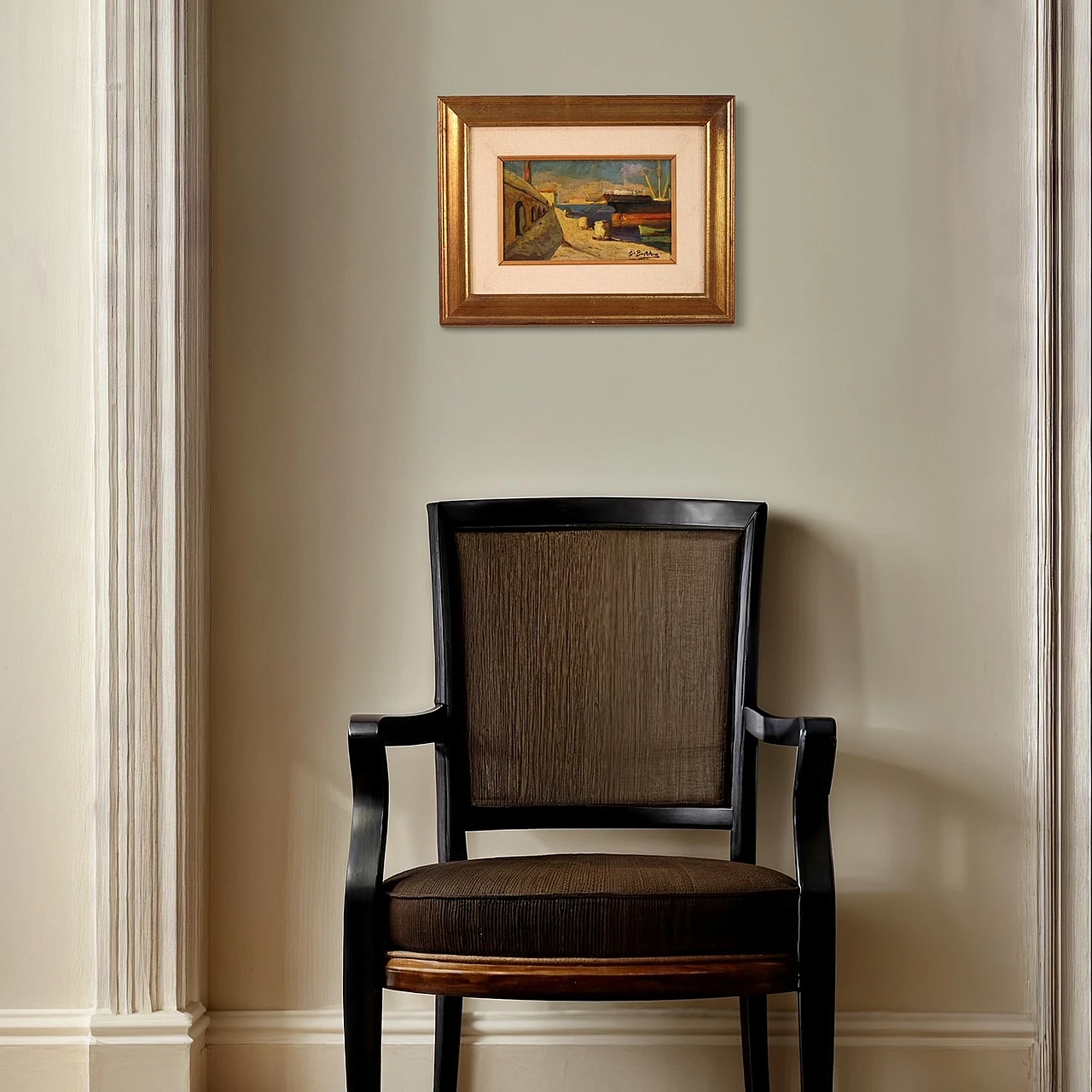 Painting signed Giovanni Bartolena from the 20th century 13