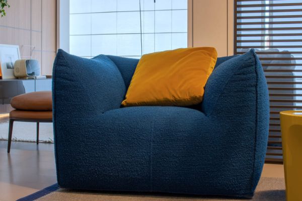 Le Bambole B&B Italia fabric armchair by Mario Bellini, 2000s