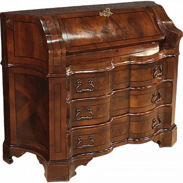 Venetian limelight in walnut and mahogany, 70s