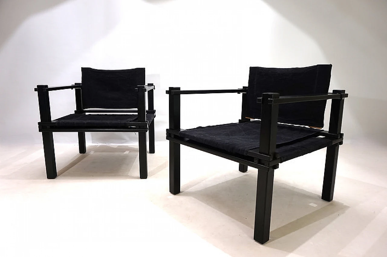 Pair of Farmer chairs with table by Gerd Lange, 1960s 7