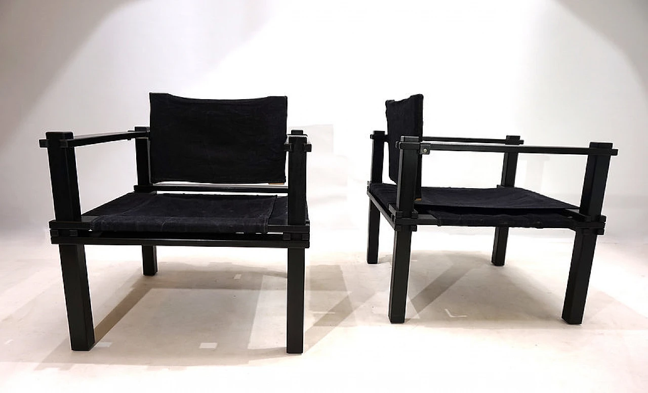 Pair of Farmer chairs with table by Gerd Lange, 1960s 11