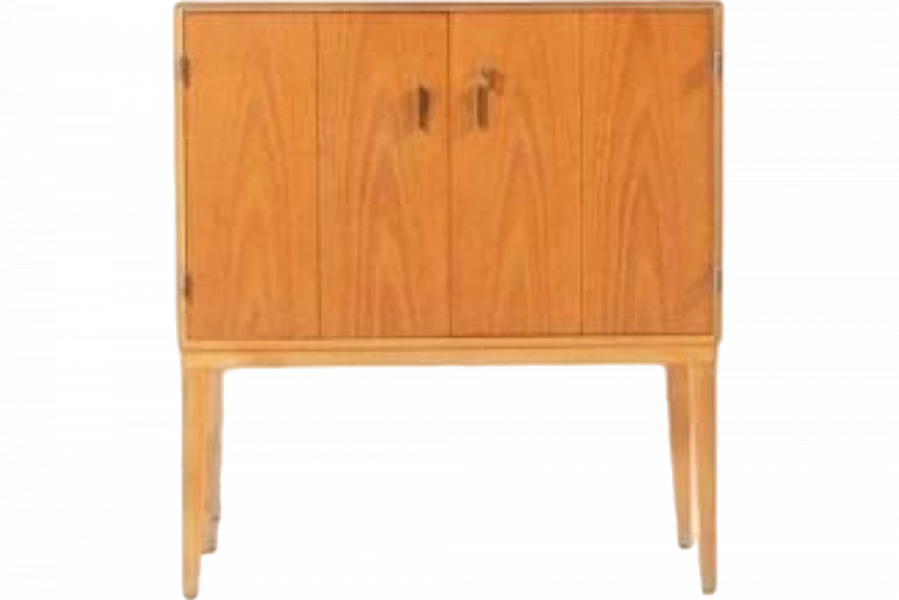 Vintage Danish Teak Veneer Storage Cabinet, 1960s 9