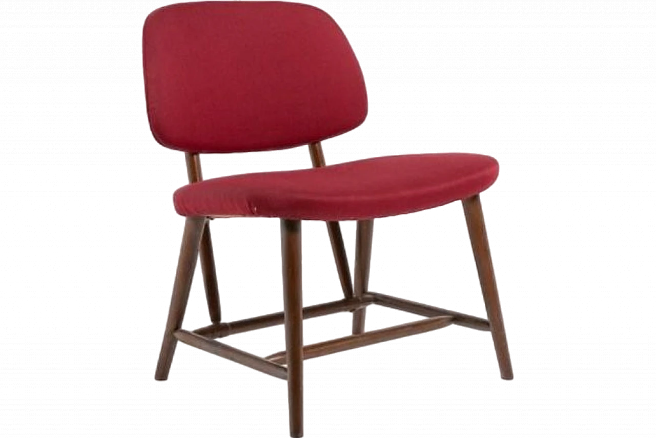 Swedish TeVe Chair by Alf Svensson for Studio Ljungs, 1950s 12