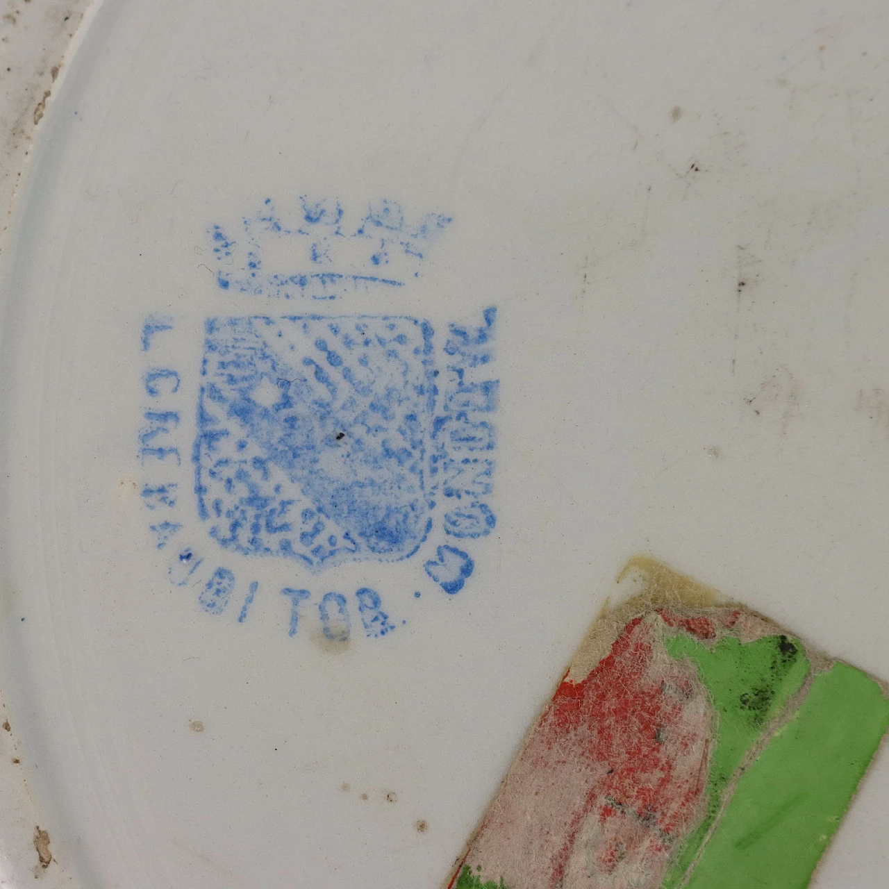Piatto in ceramica di Mondovì, fine '800 7