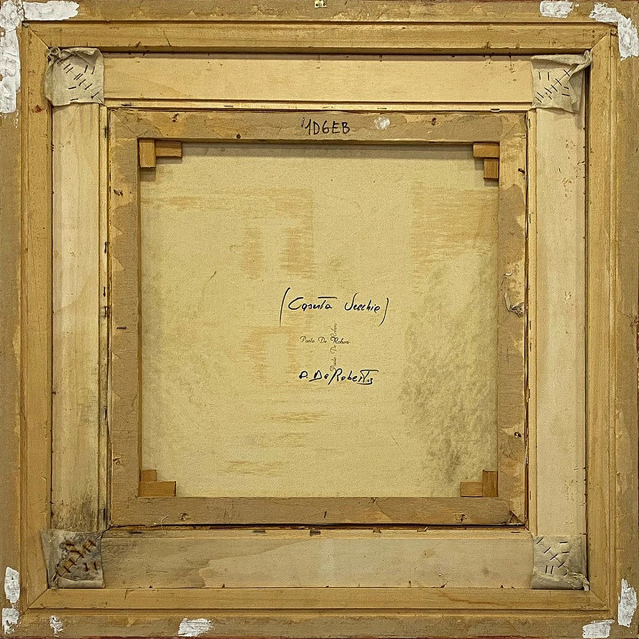 Caserta Vecchia, olio su tela di Paolo De Robertis, anni '90 8