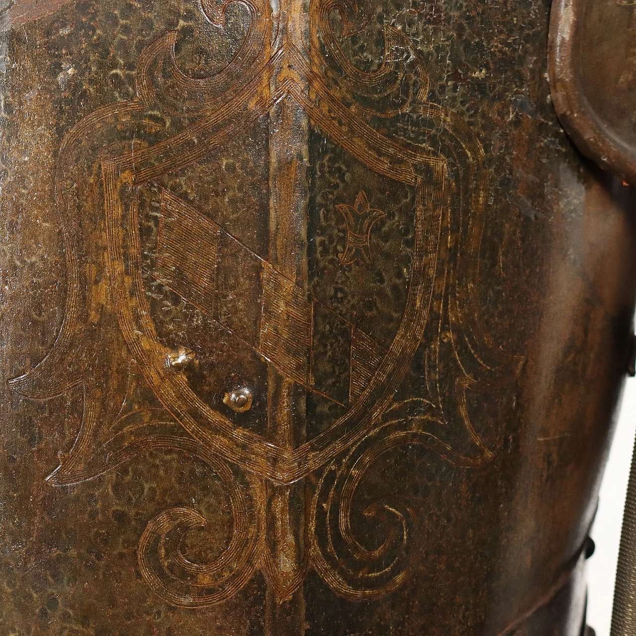 Engraved metal parade armor 7