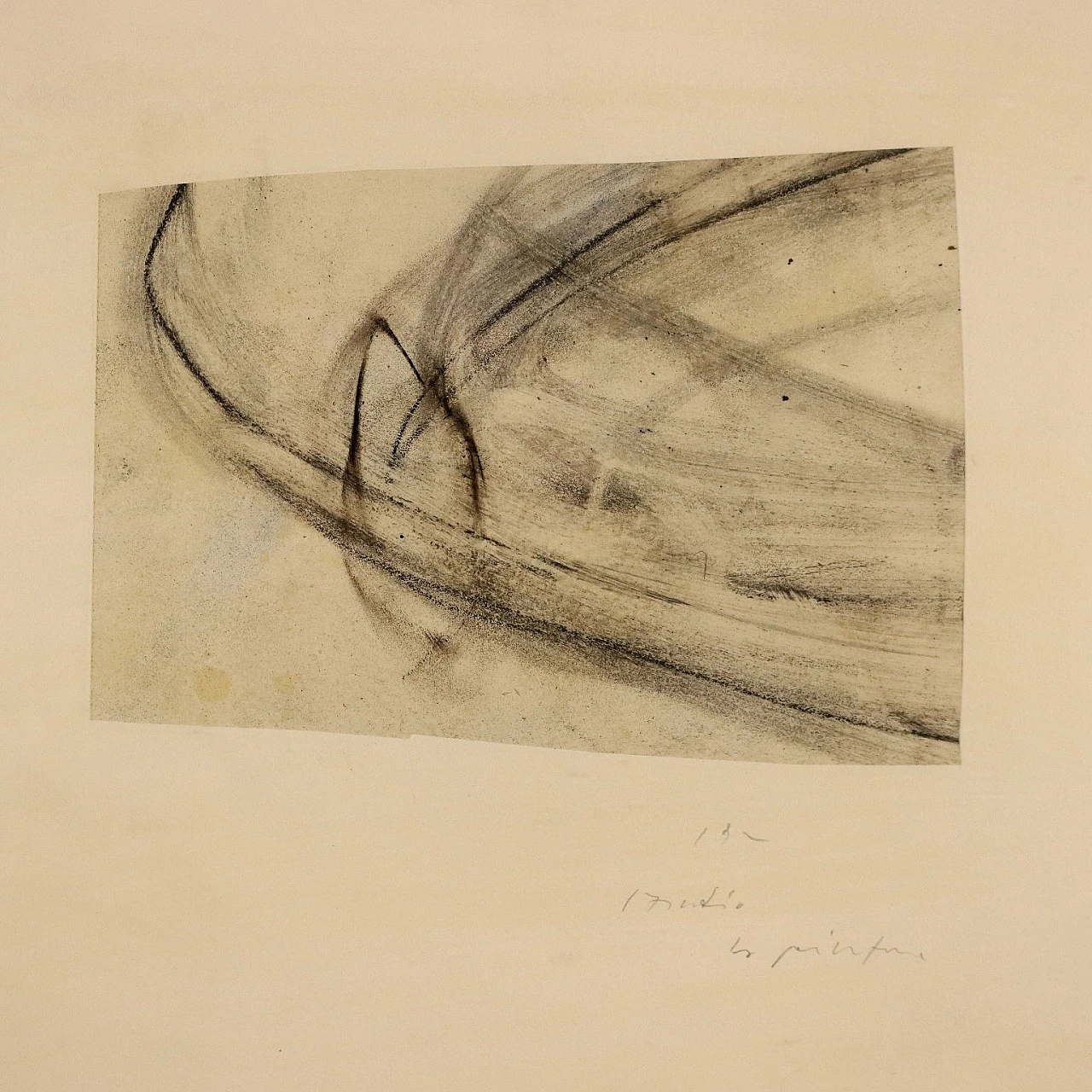 Luca Caccioni, Studio, tecnica mista su carta, 1992 3