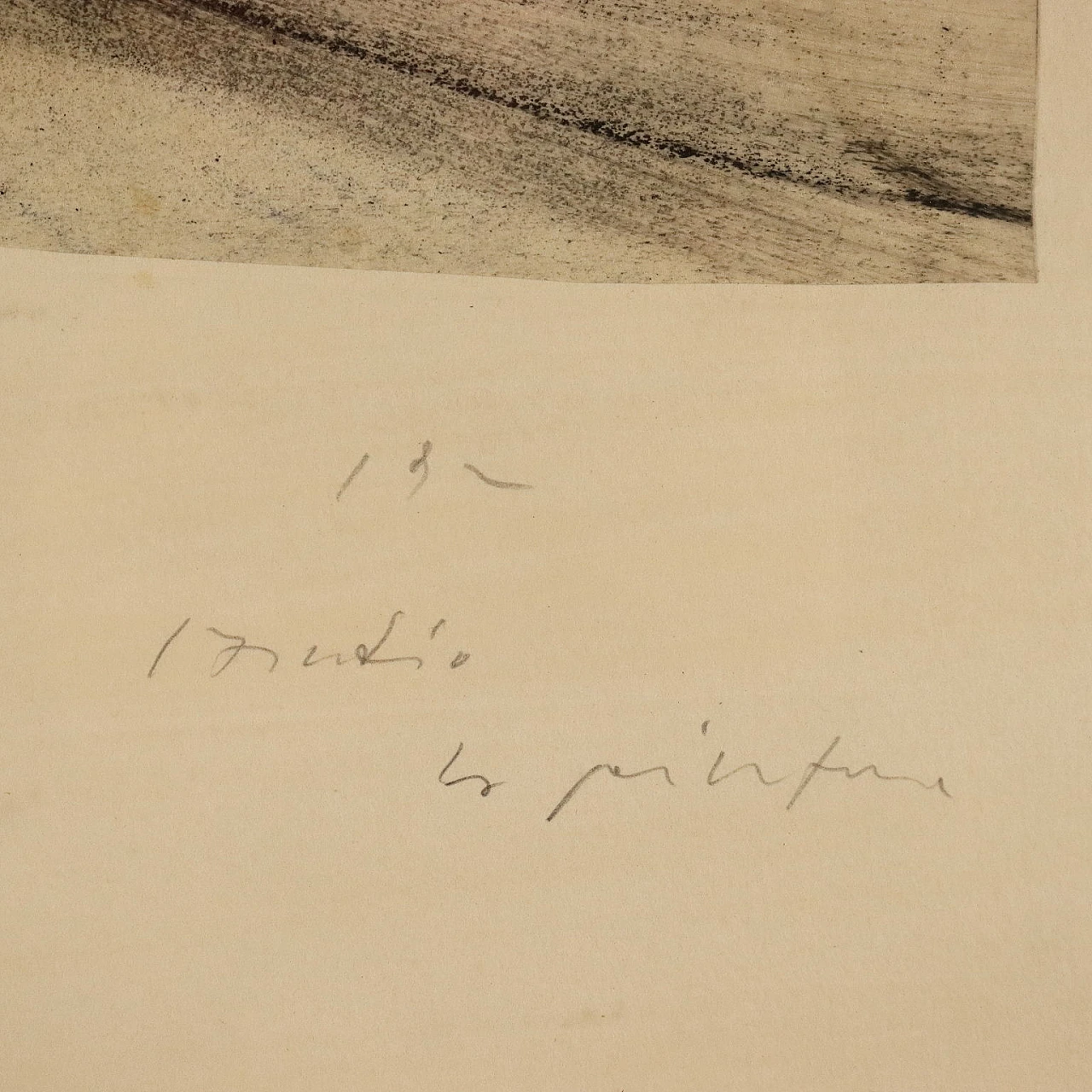 Luca Caccioni, Studio, tecnica mista su carta, 1992 5
