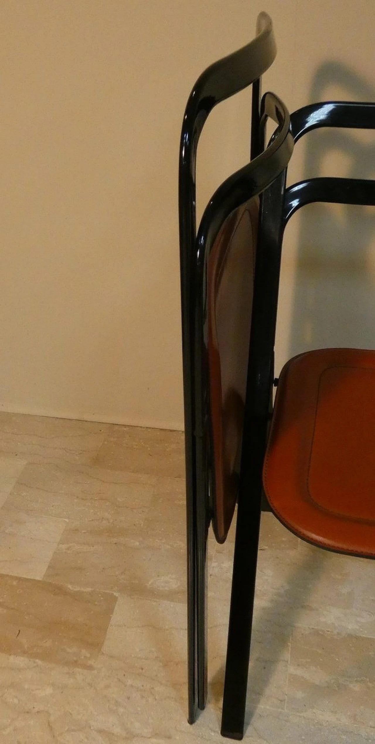 4 Sedie pieghevoli di Giorgio Cattelan per Cidue, anni '80 9
