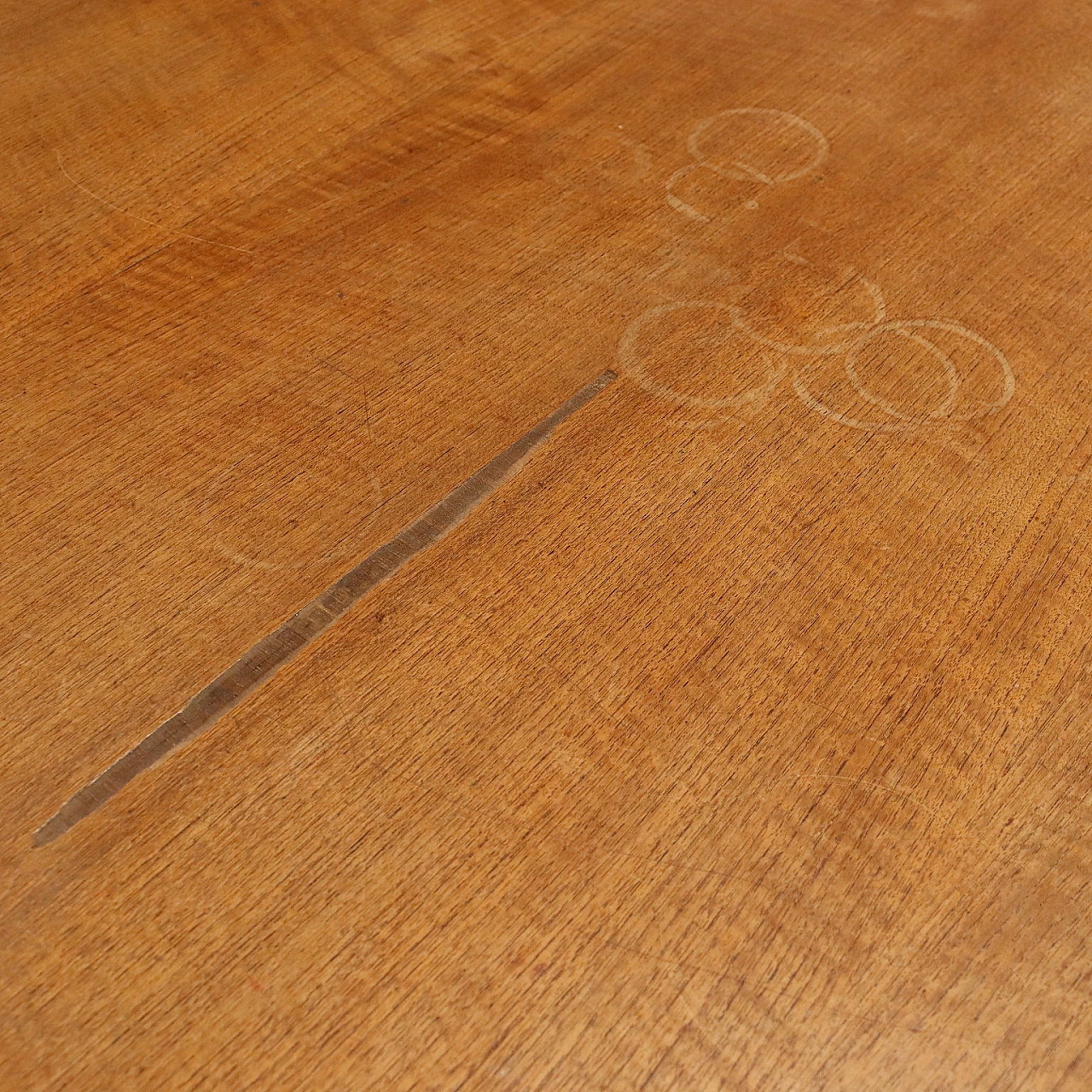 Tavolo allungabile in legno massello impiallacciato teak, anni '60 6