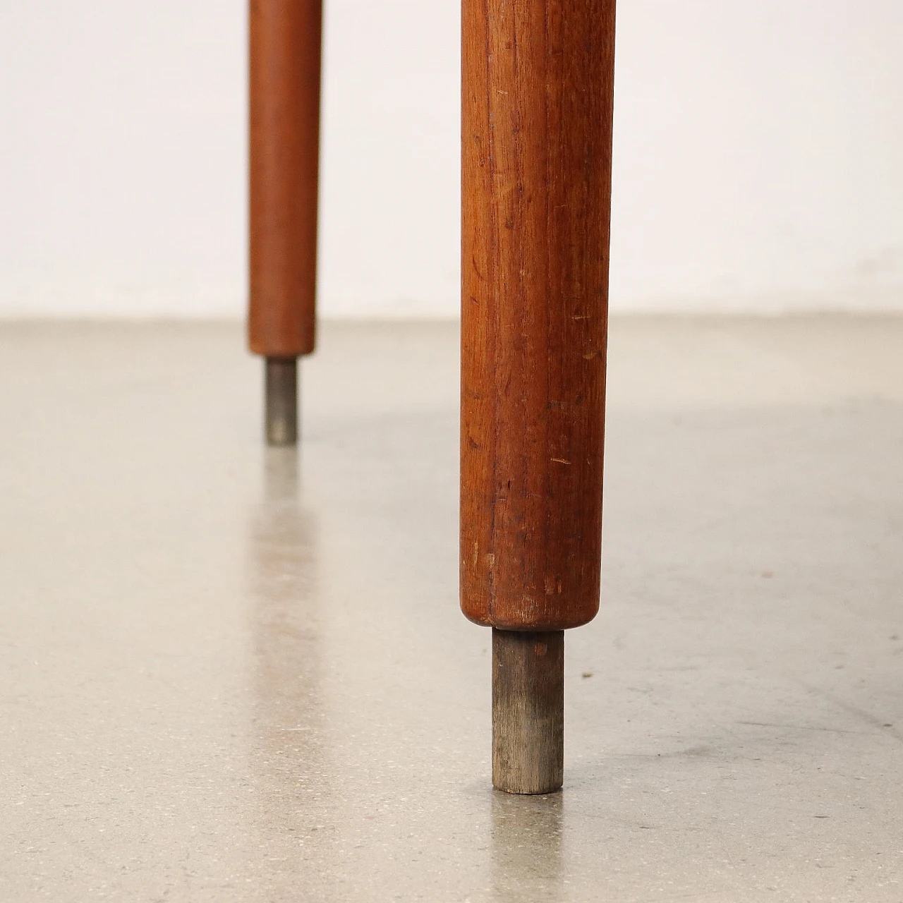 Tavolo allungabile in legno massello impiallacciato teak, anni '60 8