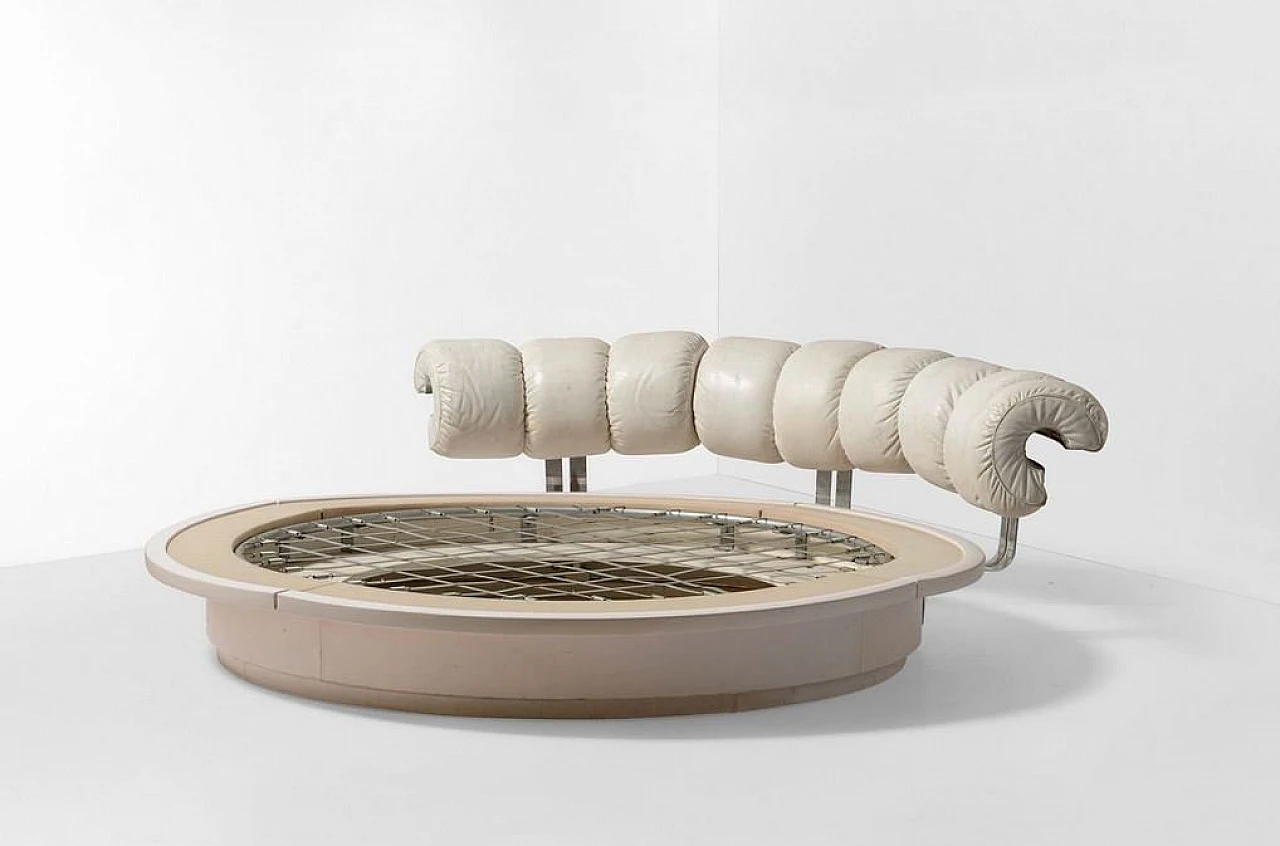 Lullaby ed and ightstands by Luigi Massoni for Poltrona Frau, 1968 4